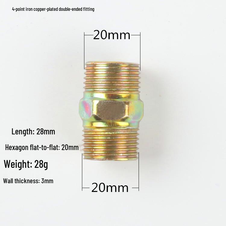 Adaptateur Réducteur Pneumatique Haute Pression pour Tuyau d'Eau avec Filetages Mâles Doubles en Pouces (1/8, 1/4, 3/8, 1/2)