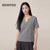 EICHITOO Women's Lightweight Short-Sleeve Knit T-Shirt