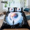 Home Living Luxury 3D Astronaut Bedding Set Duvet Cover Pillowcase Kids Bedding Set Queen and King EU/US/AU/UK Size