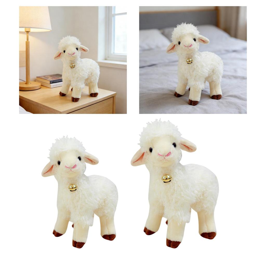 Sheep Animal Stuffed Figurine Doll Lamb Toy Comfortable Made of Polyester Suitable for