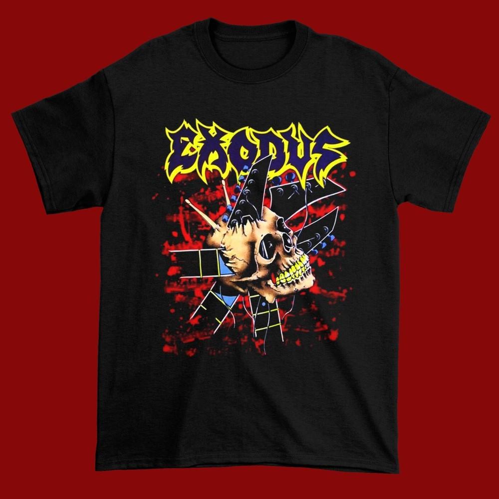 

New Exodus American Band Music Short Sleeve Black All Size Unisex Shirt Unisex T-Shirt L
