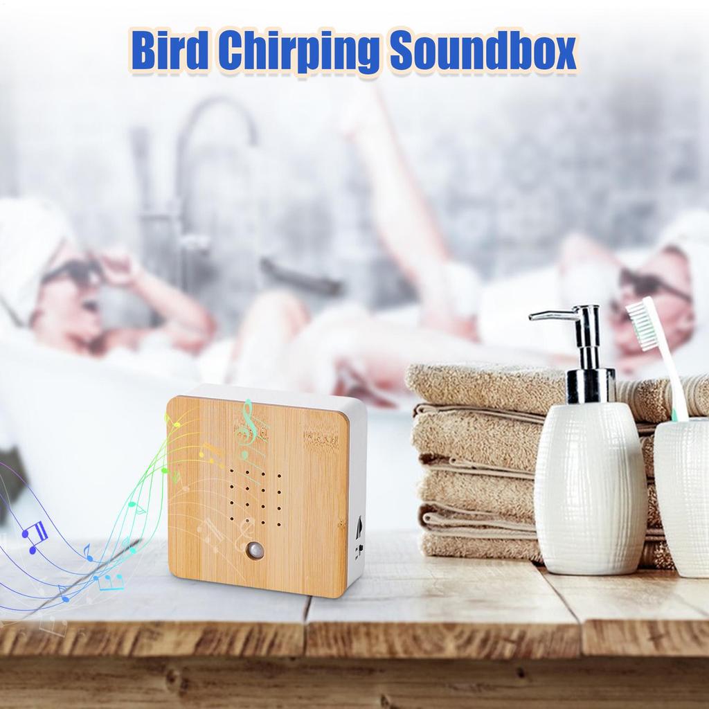 Vogelgeräuschbox Bewegungssensor Singender Vogelkasten mit Naturgeräuschen Intelligente Tiergeräuschmaschine für Schlafzimmerentspannung Wohnzimmer