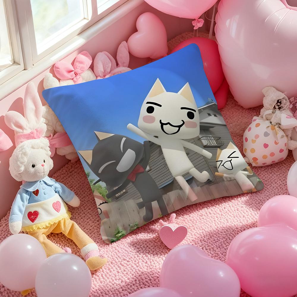 L-Lnoue T-Toro Милый Чехол на Подушку с Рисунком Наволочка для Гостиной Дивана и Декора Спальни 12x12Inch