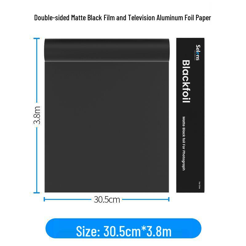 Selens Black Light-Absorbing/Blocking Photography Background Foil Paper