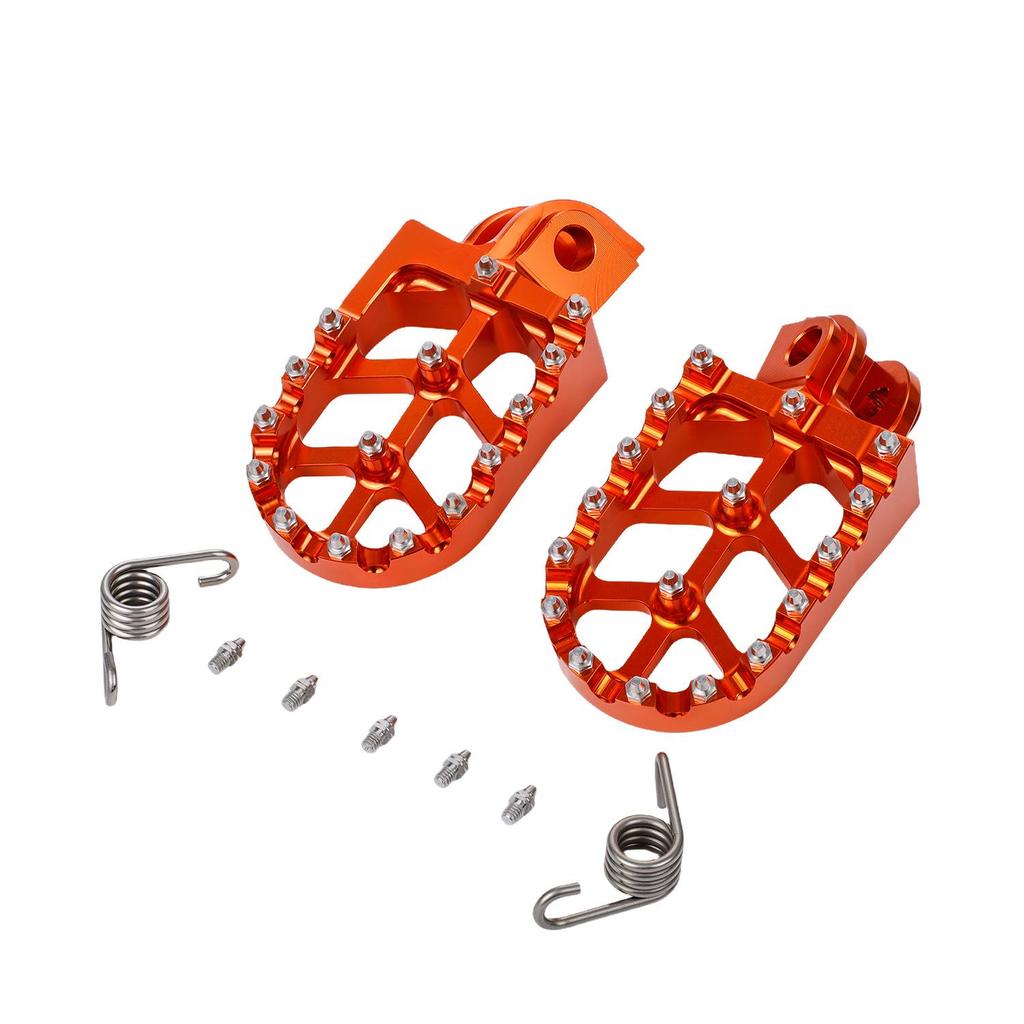 Orange Aluminum Alloy Footpegs for 450SX-F EXC XC-G 2003-2015 Motorcycle Accessories