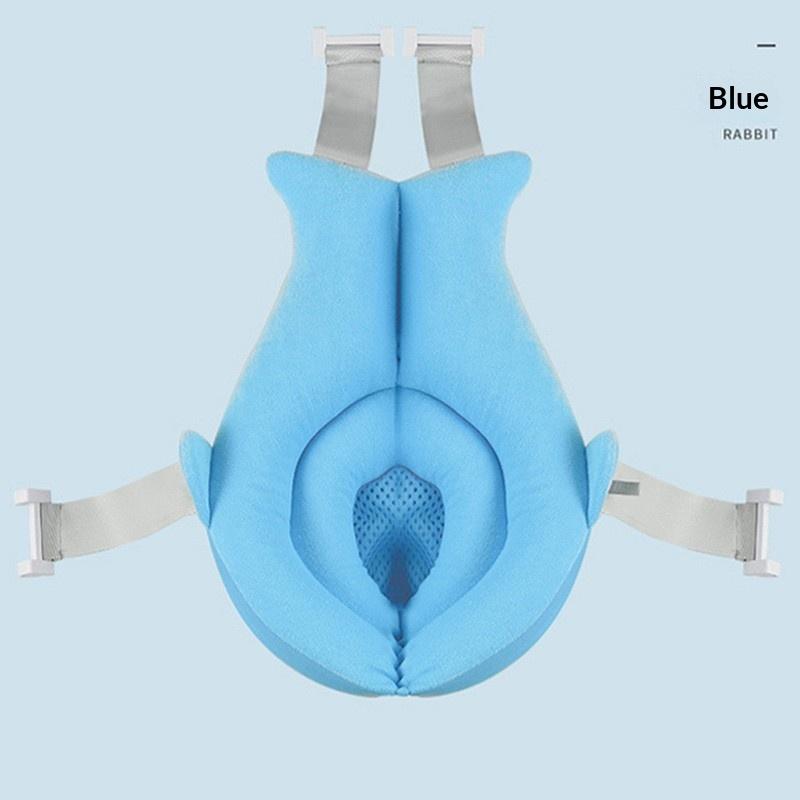 Baby Bath Seat Support Mat Infant Anti-Slip Soft Comfort Body Cushion Foldable Baby Bath Tub Pad Chair Newborn Bathtub Pillow