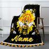 The Moon And The Bee Customize Your Name Blanket Used For Chair Office Sofa Bed Camping Soft And Warm Giving Friends And Relatives Birthday Graduation