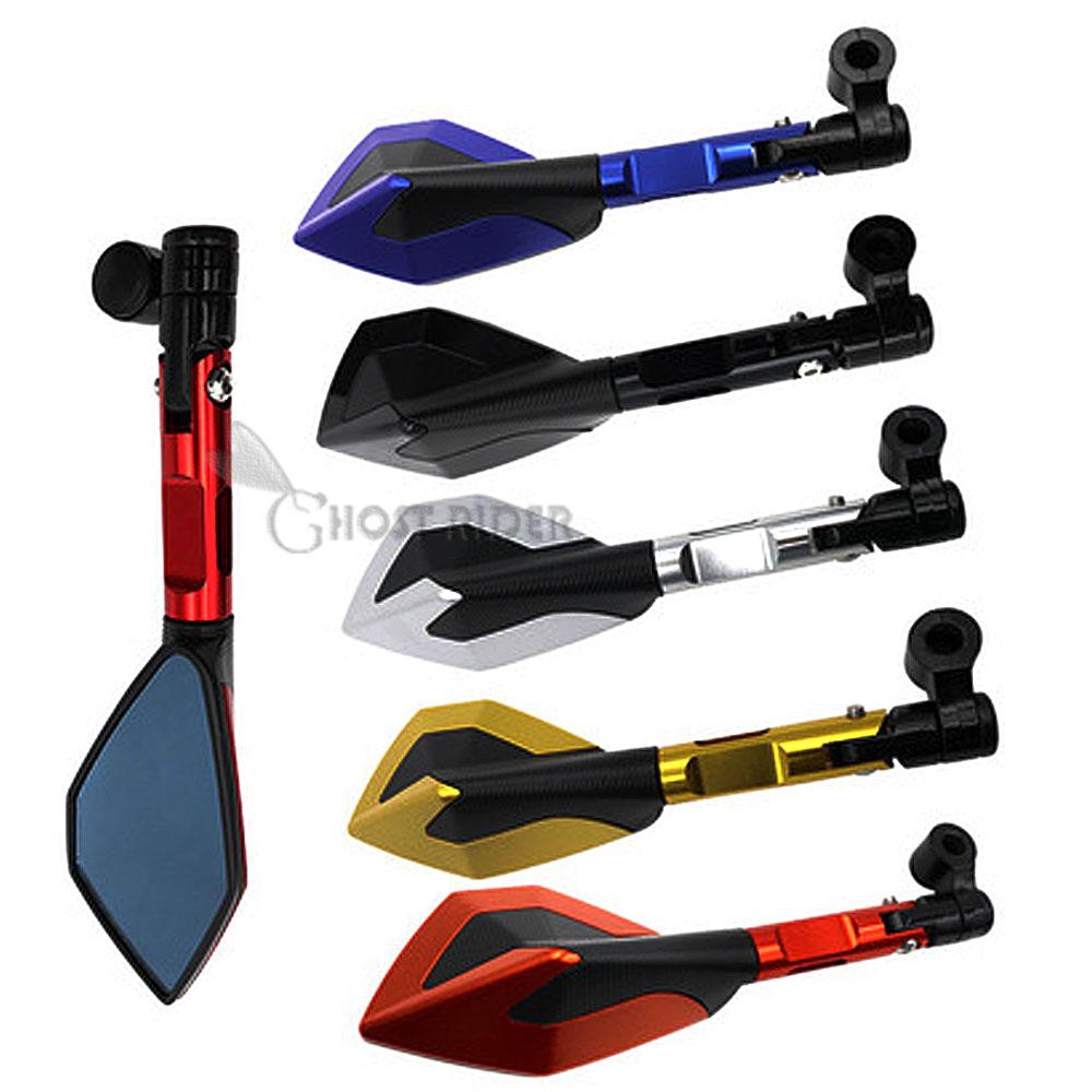 CNC hliníková zpětná zrcátka na motocykly modré antireflexní zrcátko pro Honda Hornet 600 CB 600F 900F 250F 300F 650F X4