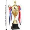 Metal Material Gold Trophy Cup 29/33/36cm Winner Trophies Award Trophy  Classroom Use