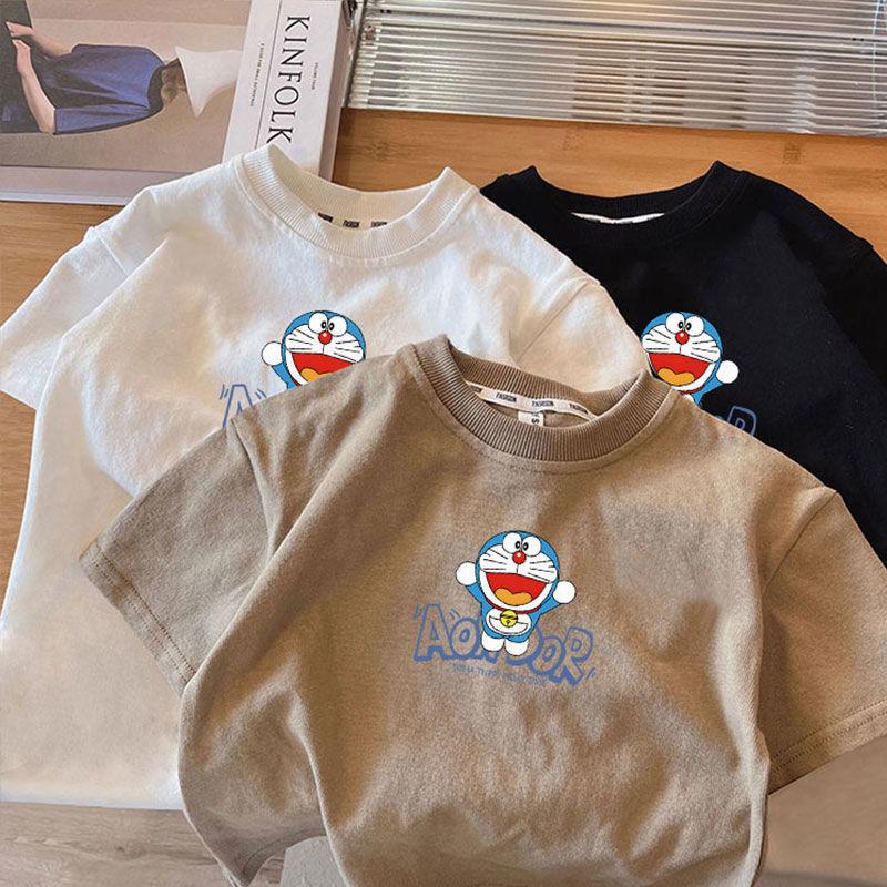 Boys Summer Cotton Cartoon Short Sleeve T Shirt Baby Round Neck Undershirt Kids Stylish Top