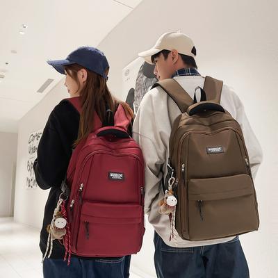 Schoolbag Korean Version Ins Trendy Cool Dark Wind Large Capacity Leisure Travel Backpack High Quality Teen Student Backpack