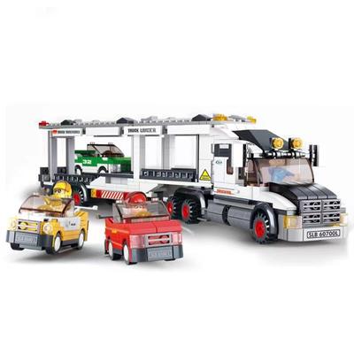 638PCS Track Transportador Veículo Modelo Blocos de Construção Tijolos Brinquedos Presente para Adultos Crianças Meninos