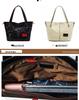 Qian Dian Women's Genuine Leather Tote: 2025 New Fashion Large Cowhide Shoulder and Crossbody Bag.