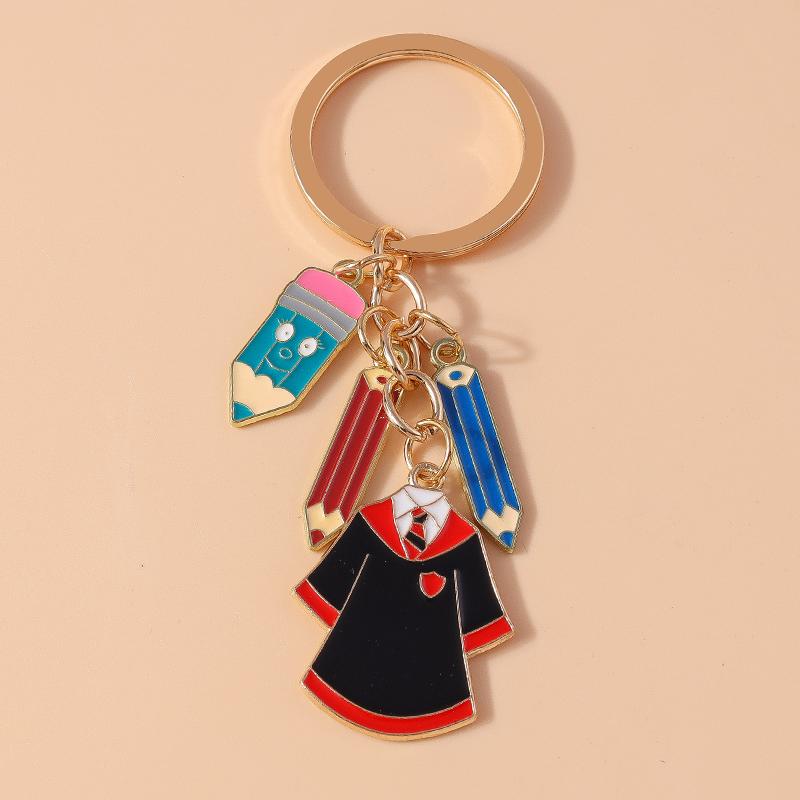 New Academic Dress Keychain Mortarboard Key Rings Pendants for Key Holder Handbag Decor DIY Graduation Ceremony Jewelry Gifts