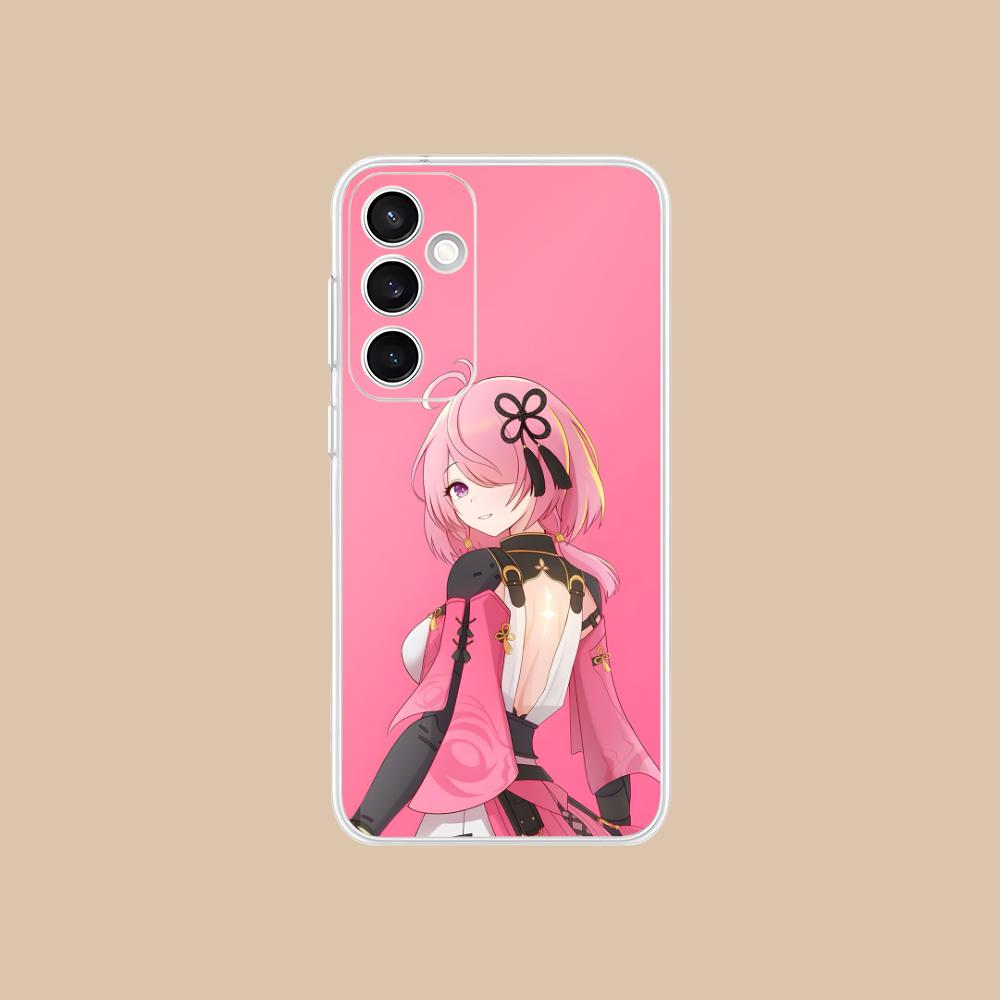Wuthering Waves Taoqi Mobile Phone Case for Samsung Galaxy S25 S24 S23 S22 S21Plus FE Ultra Clear Colorful Cover Pretty Luxury