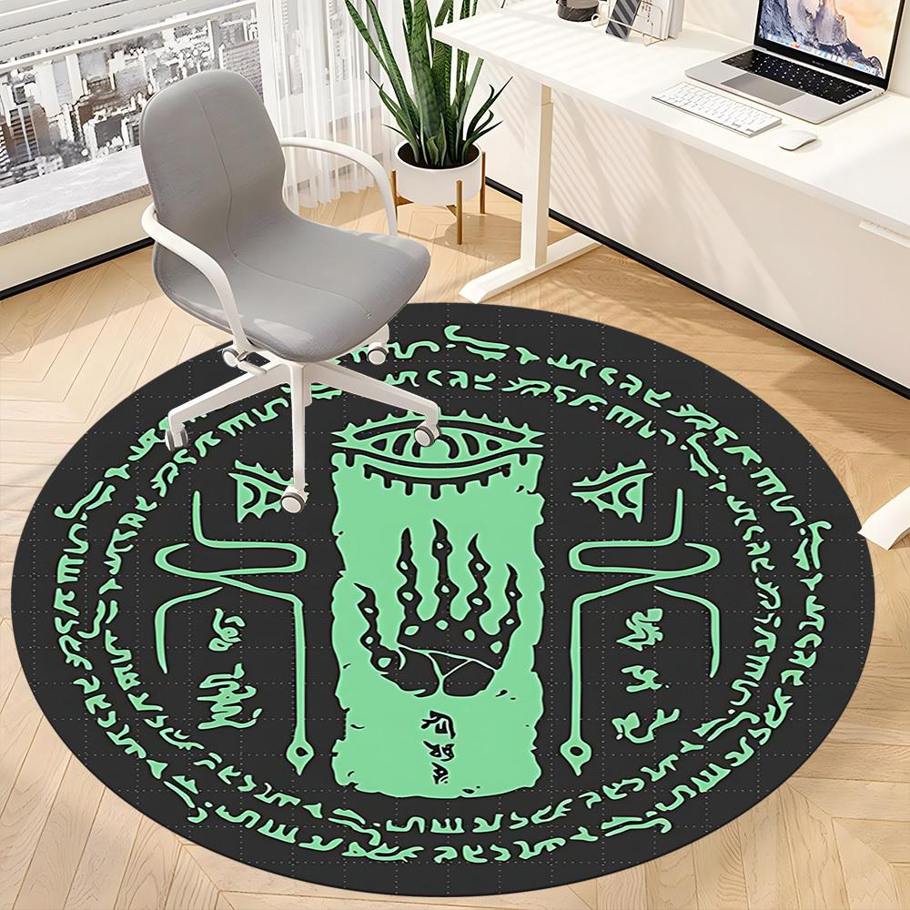 Legend of Zelda Office Round Area Rug, Indoor Mat Suitable For Office,Bedroom Living Room Home Decor, Room Deco a0908135