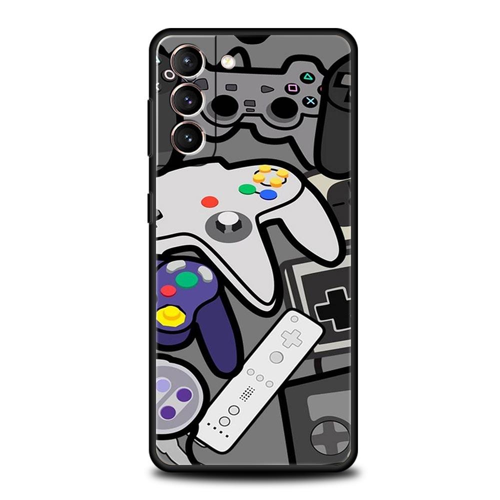 Game Controller Graphic Phone Case Cover for Samsung Galaxy S26 S25 S24 S23 S22 S20 S21 FE Ultra S25 Edge Plus 5G Soft TPU Shell