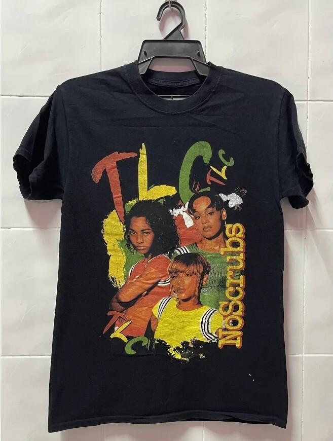 TLC Girl Group Black TShirt Cotton Full Size Unisex S5XL XXL