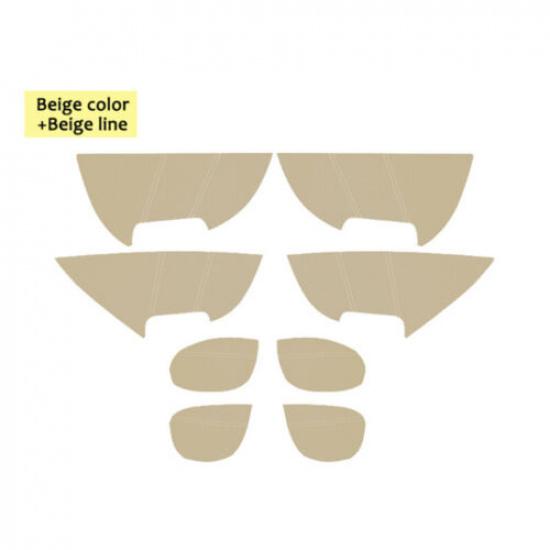 8pcs Leather Car Inner Door Panel Armrest Cover Change For Honda Civic 9th 12-15