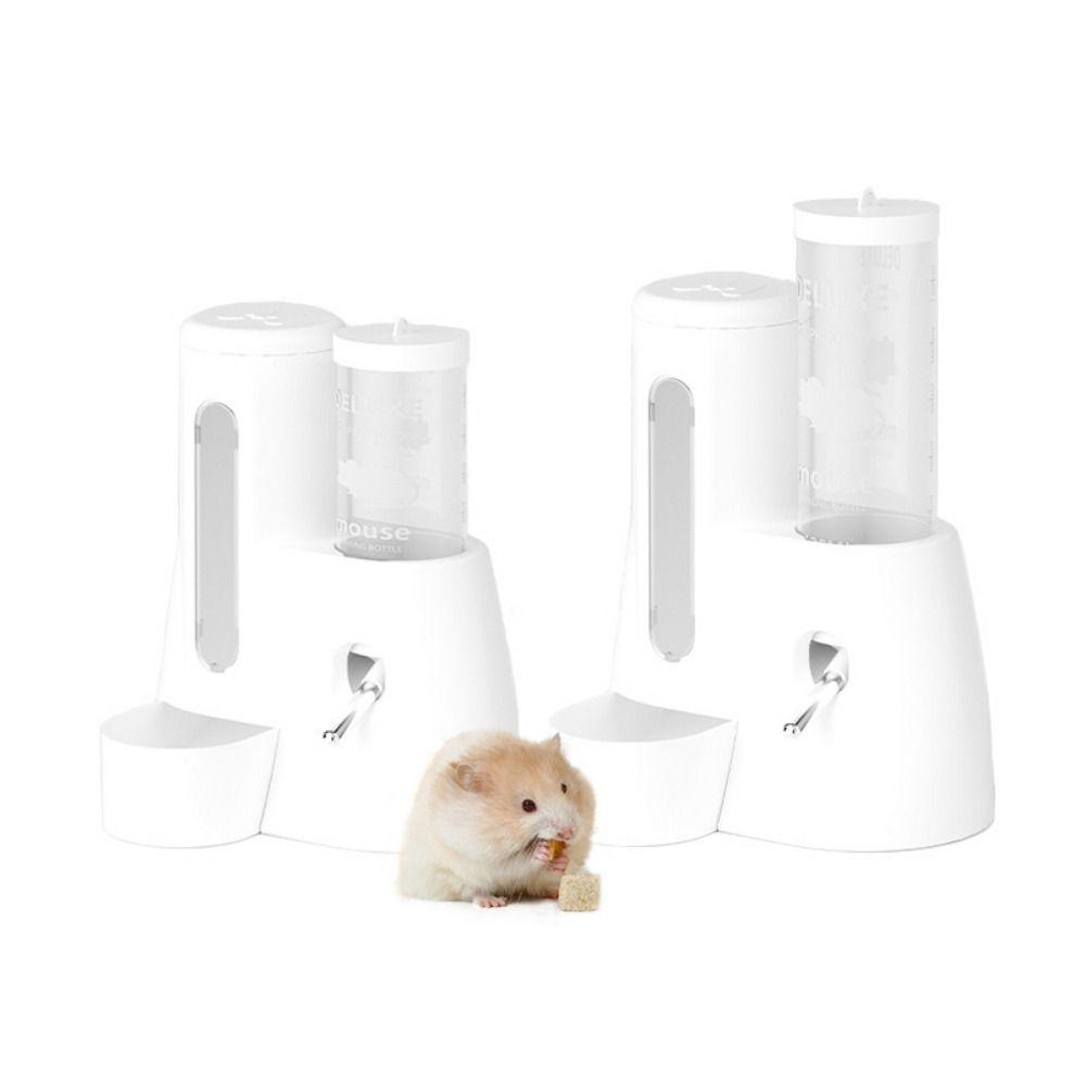 2-in-1 Hamster Automatic Water Removable Easy To Clean Feeding Water Dispenser Large Capacity Golden Bear Food Bowl For Hamster