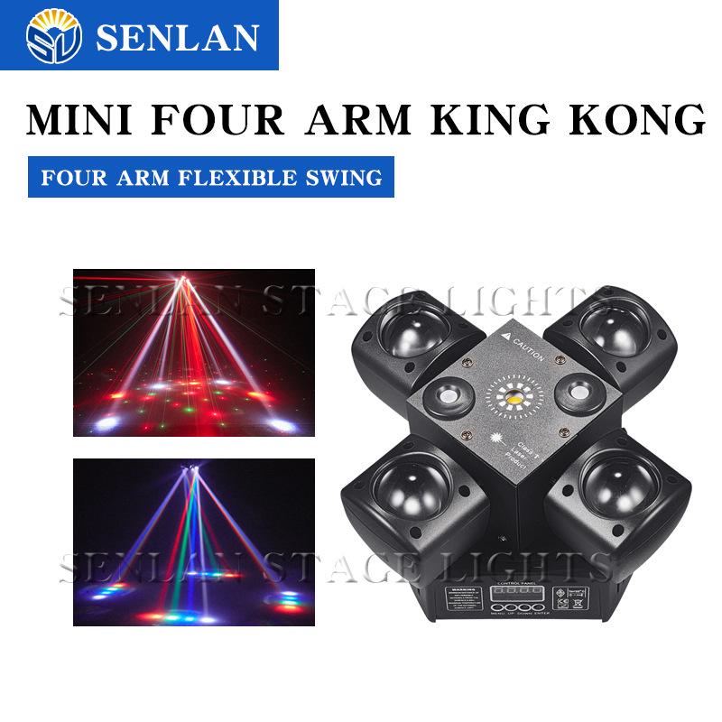 

SENLAN Mini Quad-Arm LED Laser Stage Light with Rotating Strobe Effect Contact customer or note for other options