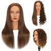100% Real Hair Mannequin Head With Human Hair Hairdresser Cosmetology Mannequin Manikin Training Practice Styling Doll Head