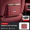 MXUI1 BMW Car Garbage Bag Magnetic Adsorption Seat Back Hanging Storage Bag Trash can For 50th E28 X3 F30 F40 F10 E46 E70 E39 E36 E92