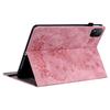 For Infinix Xpad Case Card Holder Anti-Scratch Leather Cover Rose Flower Imprint