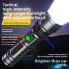 Strong light flashlight USB charging power display home outdoor portable night fishing camping strong flashlight