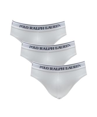POLO RALPH LAUREN Niedrig geschnittene Slips 3er-Pack - Weiß