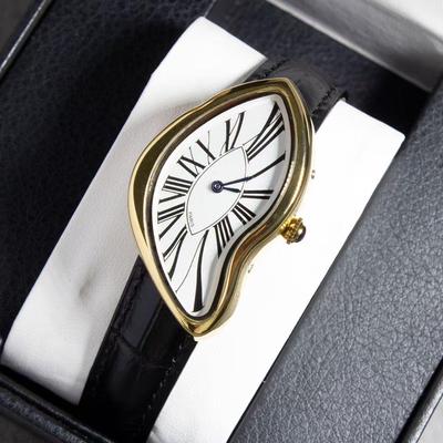 2025 Alien Crash Melt Twist Y2K Watch Kiosk Men's Fashion Trendy Retro Advanced Instagram Design Niche Design Creative Watches Hot
