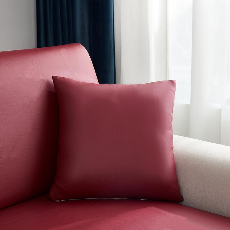 Pillow Cover 18x18 Inch Throw Faux Leather Pillow Covers, Square Modern Pillow Cases, PU Home Decorative Pillow Cushion Cover for Couch Sofa Chair Bed