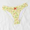 2025 Floral Cross-Back Bikini Split Swimsuit Tie-Up Design