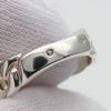 Used HERMES Ring Diane EU#52 53 Silver925 6.5g Silver belt