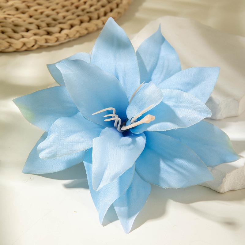 Holiday lily flower hairpin, small fresh and super fairy atmosphere simulation flower hairpin headgear female