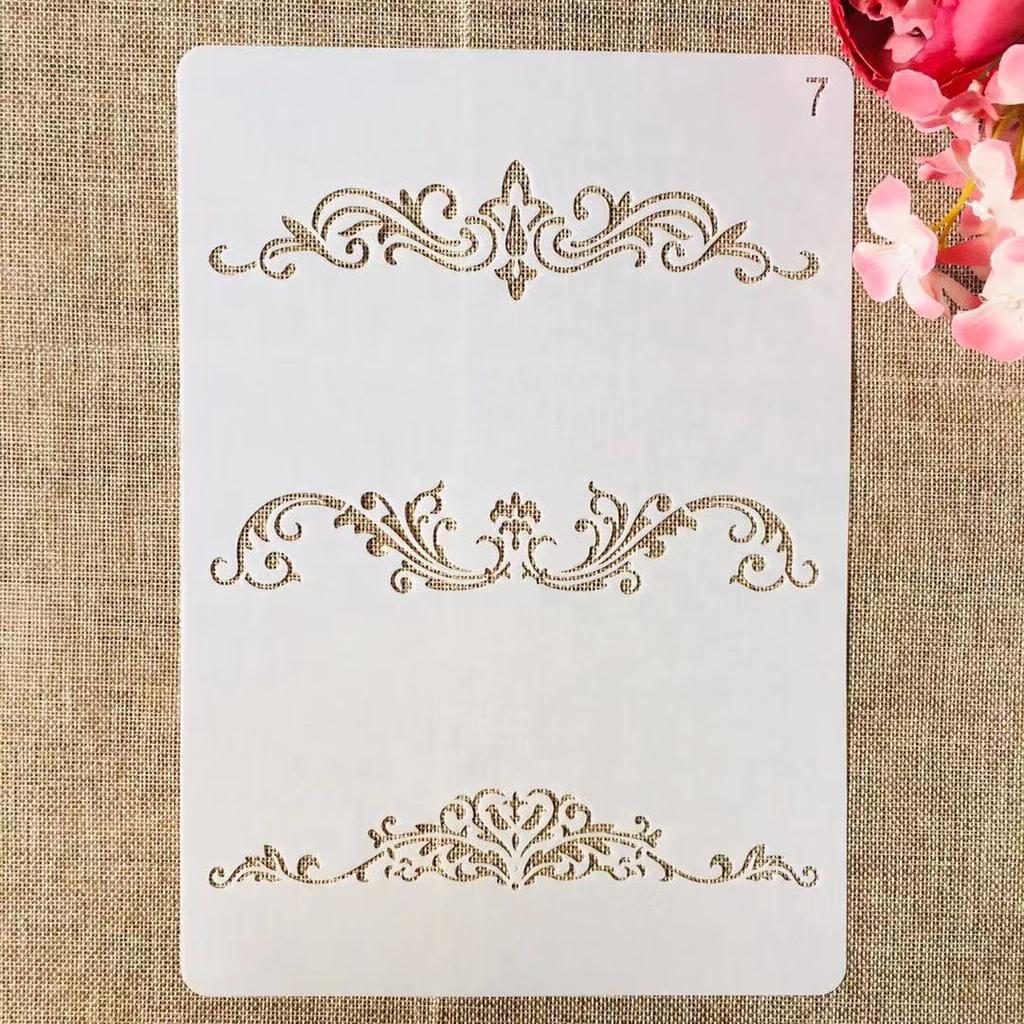 9Pcs/Set A4 29*21cm Flowers Leaves Symbol DIY Layering Stencils Painting Scrapbook Coloring Embossing Album Decorative Template