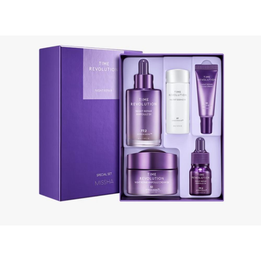 

MISSHA Набор из 2 средств Time Revolution Night Repair 5X / Лучший подарочный набор