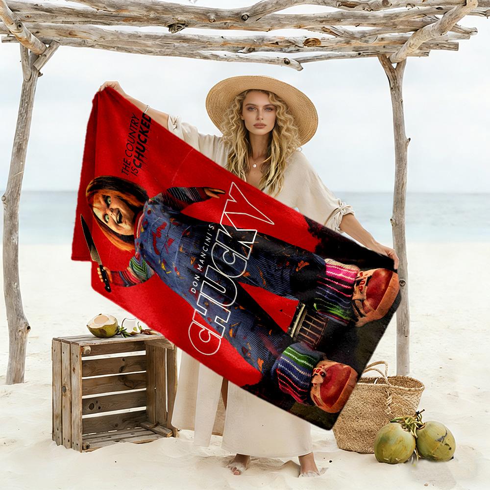 Chucky's Country Adventure Beach Towel Quick-Dry Soft Microfiber Comfortable Lightweight