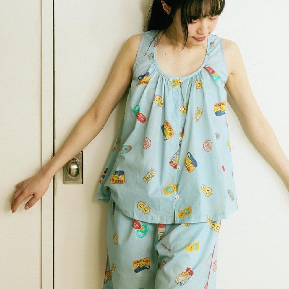 Dalparty Retro Sleeveless Pajama Single option