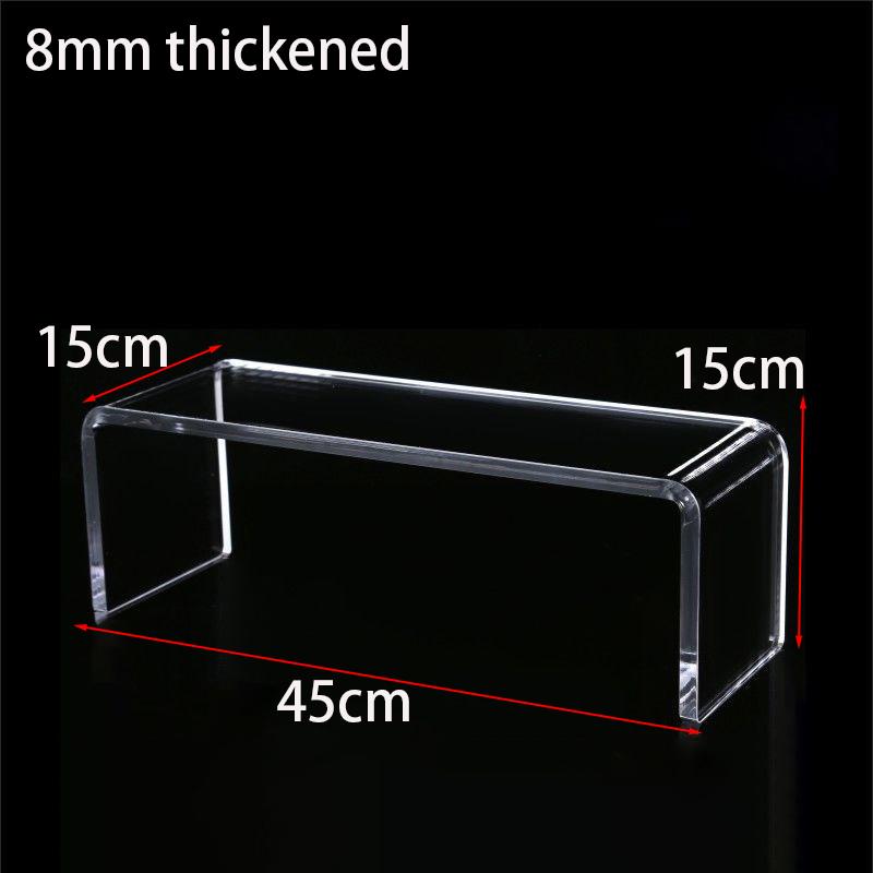 Acrylic Display Riser,Thicken 8mm Clear Display Shelf for Cupcake Stand,Figurines,Collectibles Kitchen Bathroom Home Organizer