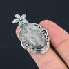Sterling Silver Stingray Coral Gemstone New Flower Solitaire Statement Ring US 7