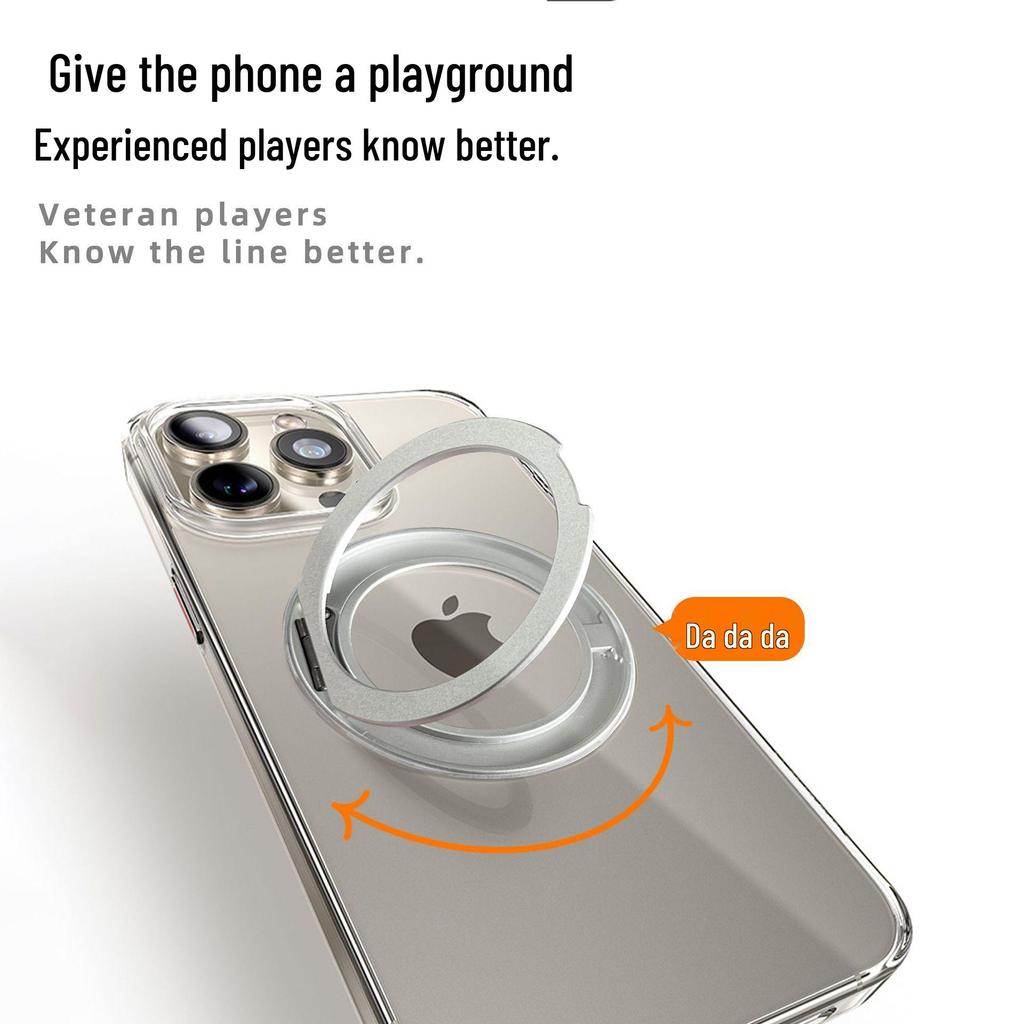 360° Rotating Magnetic Stand Drop-proof Case for iPhone 16 Pro Max
