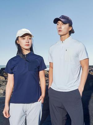 Unisex Schnelltrocknendes Eis-Seiden Stehkragen T-Shirt – Ultraleicht, Atmungsaktiv, Kurzärmelige Sommer-Aktivbekleidung