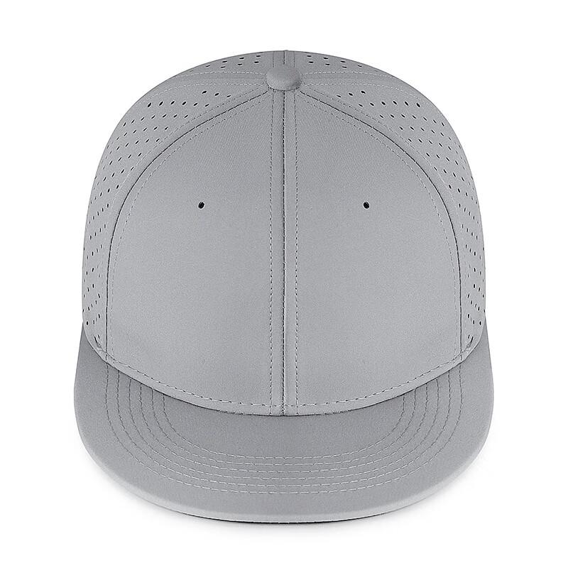 ZHENYUEQI Solid Color Elastic Flat Brim Hip-Hop Cap