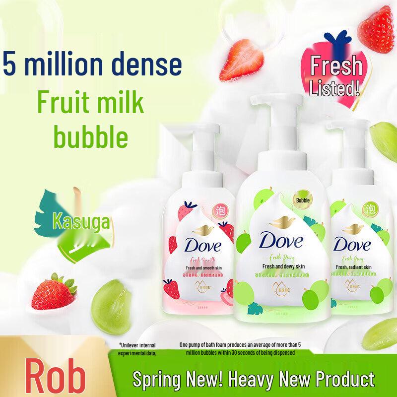 Dove Fruit Milk Moisturizing Shower Foam