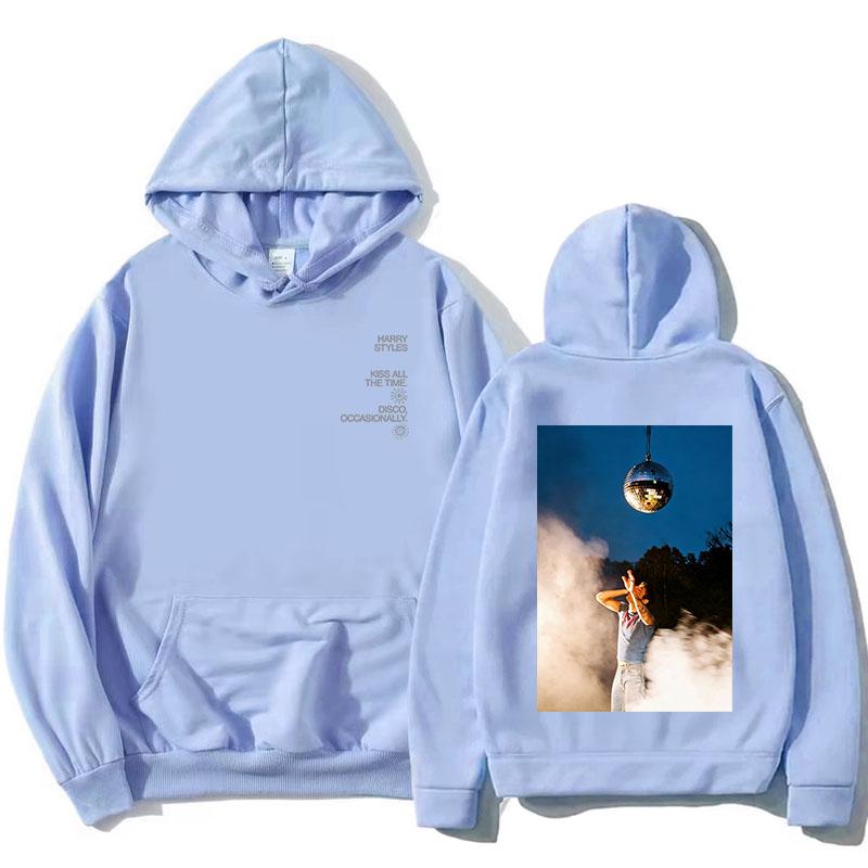 HarryStyles KISS ALL THE TIME. DISCO, OCCASIONALLY. Hoodies Album Graphic Print Sweatshirts Women Clothing Fleece Hoodie