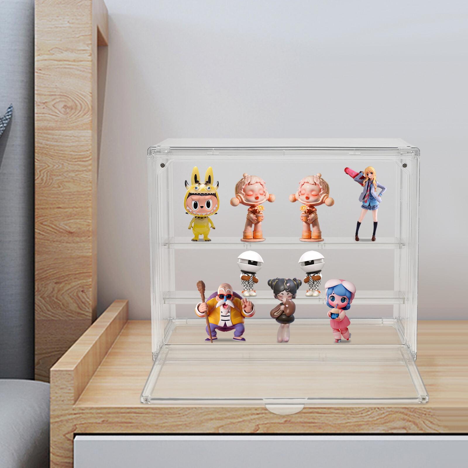 

Clear PET Display Case, Modern Rectangle Storage Box with High Load-Bearing 10kg/22.05lbs,Transparent Organizer for Tabletop прозорий