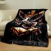 A Dove, an Open Book, and a Wooden Cross with a Glowing Background. for All Seasons Blanket Lunch Break Throw Gift