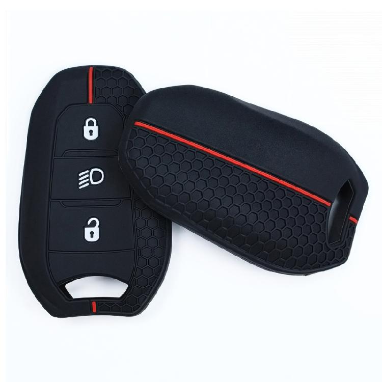 Key Cover Protective Shell Soft Fob Protector Cover Car Key Case for 208 308 408 Full Protection Key Fob Case