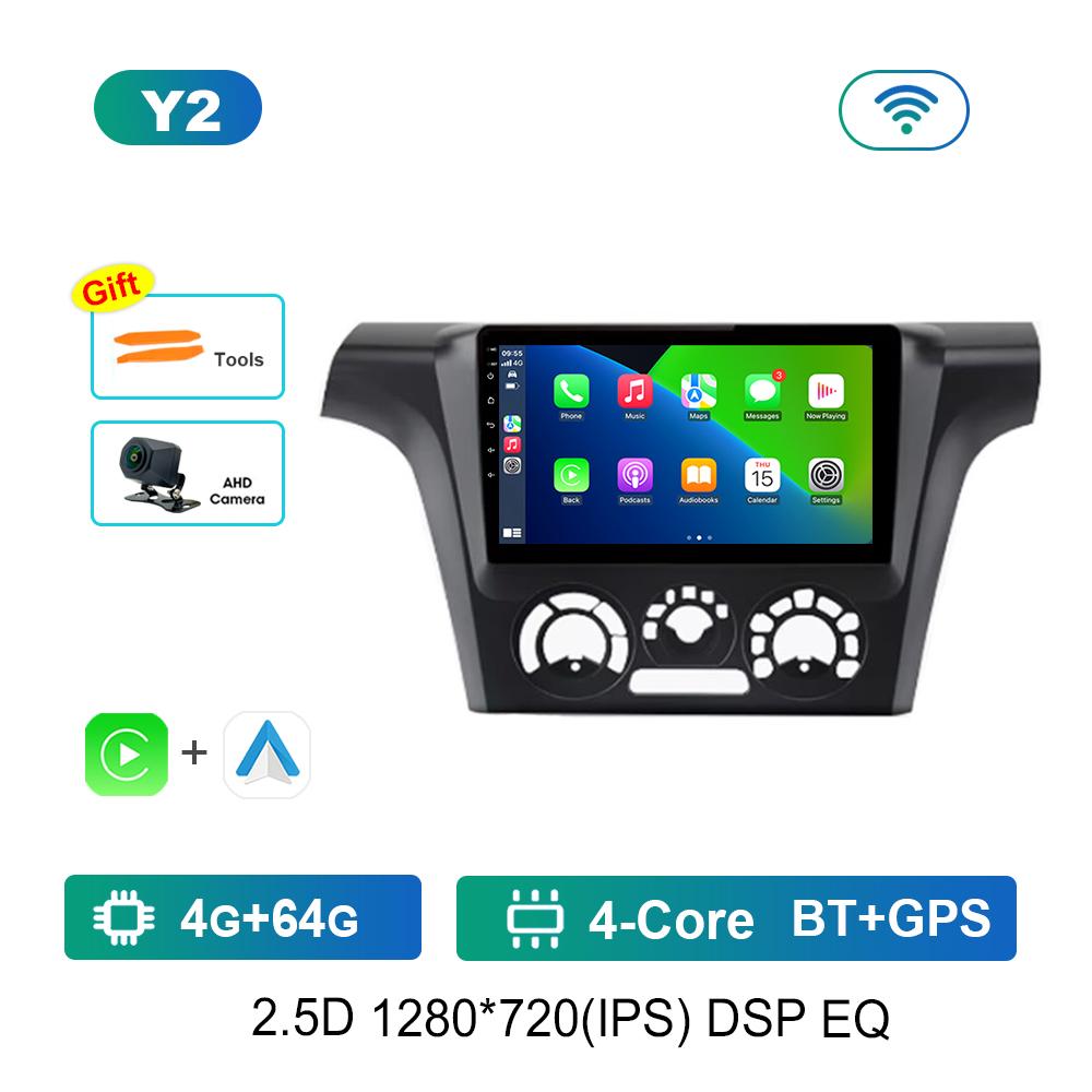 Car Radio Multimedia Player 9 inch for Mitsubishi Outlander 1 2002 - 2008 Android 4G Navi GPS WIFI IPS Touch Screen DSP Stereo